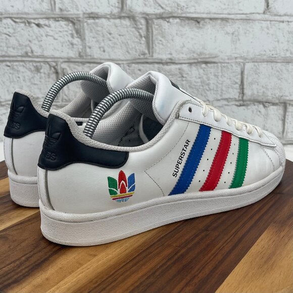 Adidas Superstar Trifoil FU9521 Mens 8.5 Cloud White Shell Toe Shoes - Picture 5 of 15